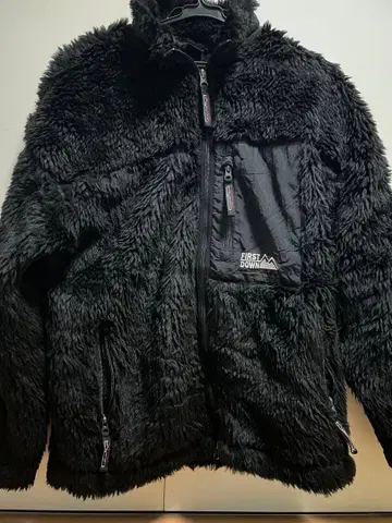 FIRST DOWN 플리스 자켓 블랙 M