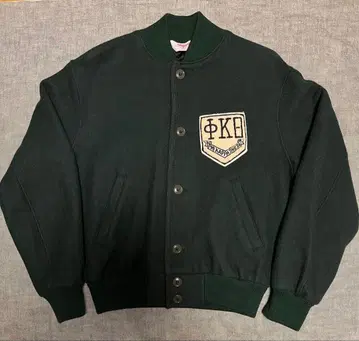 80s USA제 울 자켓 L 빈티지 와펜