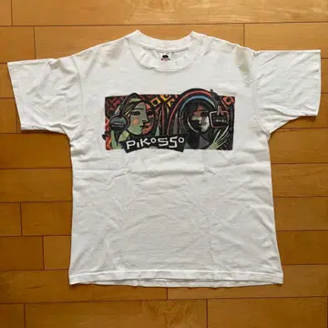 Pikosso 아트 T셔츠 90s USA제 화이트