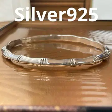 실버 925 뱅글 앤티크 각인 있음 해외 핸드메이드 제품