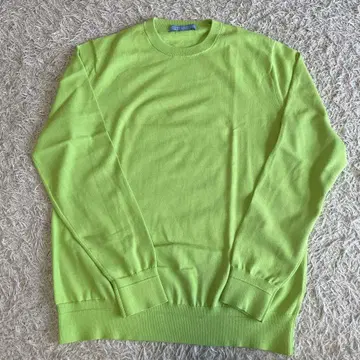 ESTNATION 라임 그린 니트