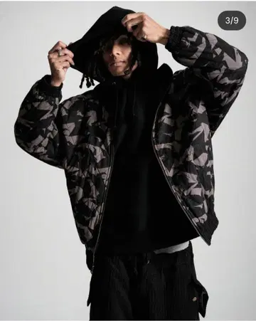 GAKKIN 접는 까마귀 PAPER CROWS 리버서블 재킷