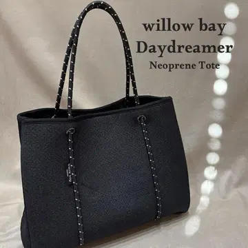 willow bay 위로베이 네오프렌 토트백 블랙