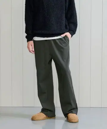 H BEAUTY&YOUTH 헤비 하이브리드 코튼 이지 팬츠