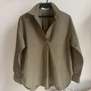 [ M-premier ] 올리브 긴팔 셔츠 블라우스