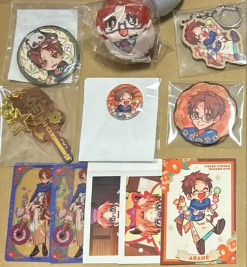 지박소년 하나코 군 뮤지엄 우드 키링 캔뱃지 미니 마메코로링