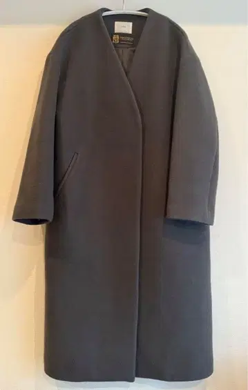 IENA MANTECO 노카라 롱 코트