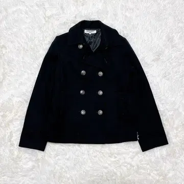 내추럴 뷰티 베이직 블랙 L 사이즈 더블 버튼 자켓