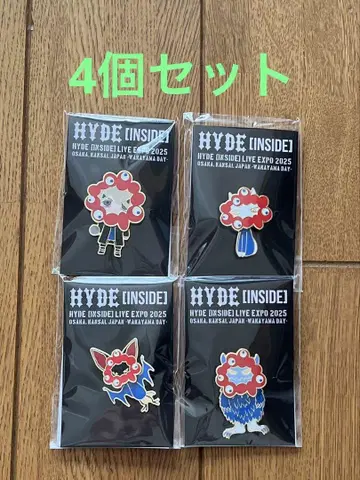 오사카 간사이 만박 미야쿠미야쿠 HYDE 나리키리 유라유라 핀 배지 세트