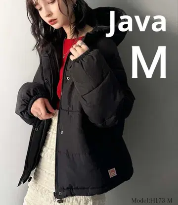 Java 충전솜 페이크 다운 코트