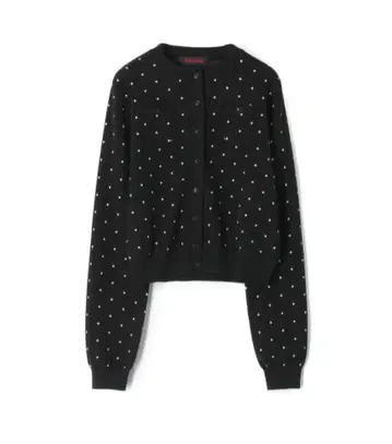 CABaN 코튼 캐시미어 도트 자카드 크루넥 가디건