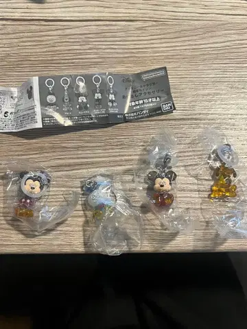 디즈니 캐릭터 메지루시 액세서리 4개 세트