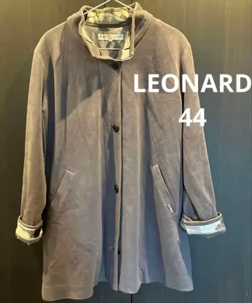 LEONARD SPORT 후드 부착 롱 코트 44