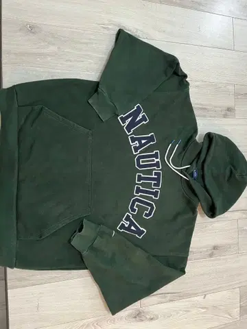 NAUTICA 다크 그린 후드티 프릭스스토어