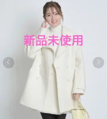 택 포함 새상품 아푸와이저 리셰 더블 버튼 트위드 P 코트 완판템