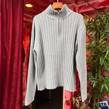 BANANA REPUBLIC half zip cotton knit