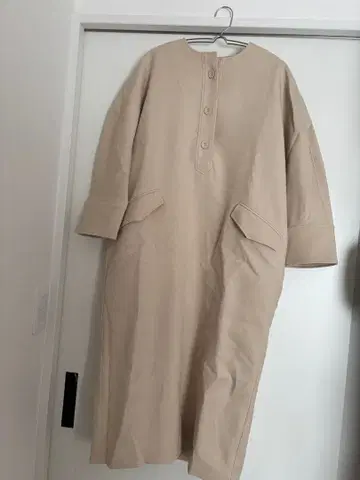 SHIPS any 베이지 버튼 롱 원피스