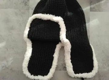 플라이트 캡 귀도리 니트 모자 핸드메이드