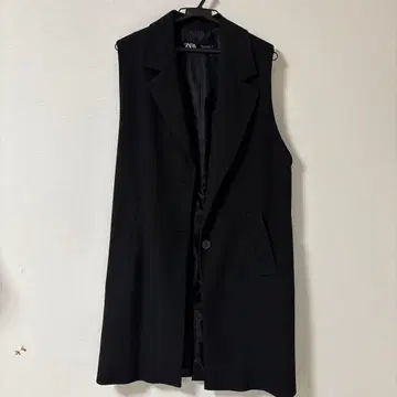 ZARA 블랙 롱 베스트 S 사이즈