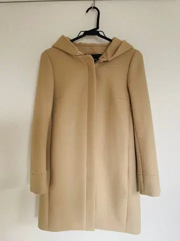 STRAWBERRY FIELDS 후드 부착 코트 베이지