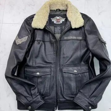 새상품급 할리데이비슨 천연 가죽 보아 가죽 자켓 라이더