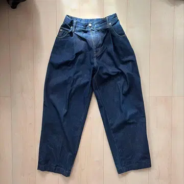 NEONSIGN 와이드 데님 슬랙스 리지드