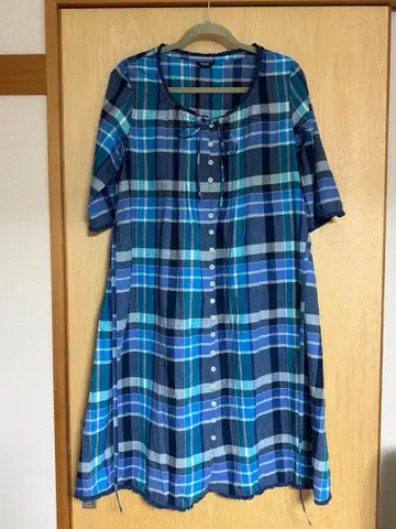 새상품급 PINK HOUSE 체크 무늬 원피스