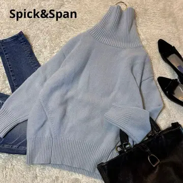 새상품급*스픽 앤 스팬 파인 메리노 터틀 풀오버 하이넥 니트