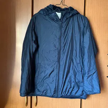 여성용 보아 안감 나일론 후드티 블루종