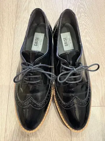 GRISE 블랙 옥스퍼드 신발