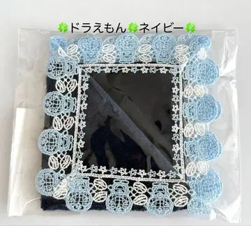 [ 미사용 새상품 ] 근택 레이스 타월 손수건 아이엠 도라에몽 네이비