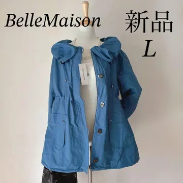 [ 미사용 새상품 ] 벨메종 센슈카이 충전솜 코트 블루 빅 사이즈 L