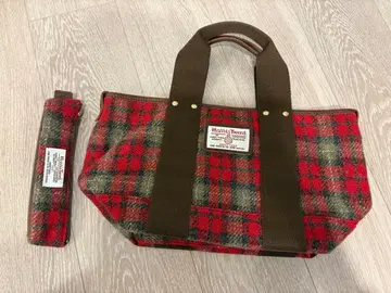 해리스 트위드 핸드백 펜 케이스 포함