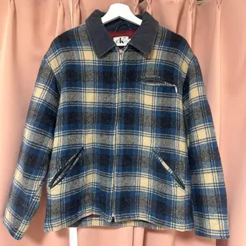 캘빈 클라인 체크 무늬 자켓 한국