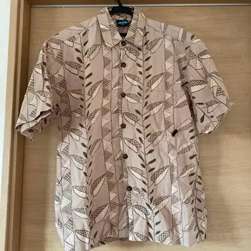 KAVU 패턴 셔츠 하와이안 베이지 S 사이즈