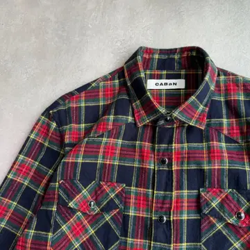 CABaN 캐밴 체크 긴팔 플란넬 셔츠 S