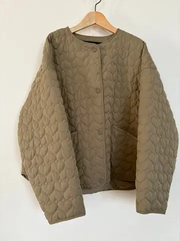 ZARA 하트 퀼팅 자켓