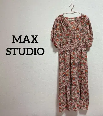 MAX STUDIO 플라워 원피스 꽃 프릴