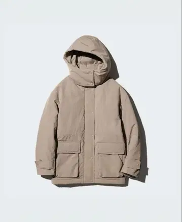 UNIQLO 하이브리드 다운 코트 32 베이지