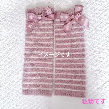 PINK HOUSE 스트라이프 레그 워머 핑크