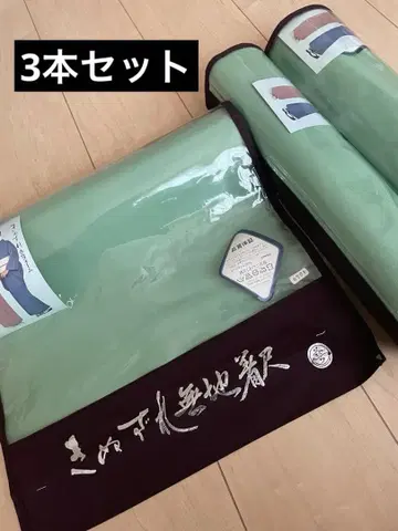 옷감 기누즈레 무지 기모노 직물 기모노 유니폼 옷감 그린 3개 세트 판매