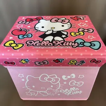 키티 완구 수납 스툴