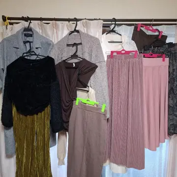 여성용 묶음 판매 니트 그레이 코트 가디건 화이트 드레스