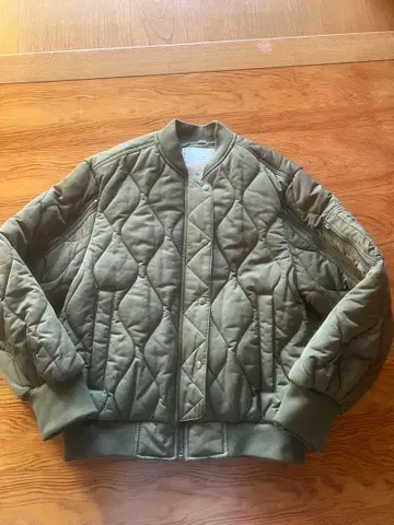 [ 미사용 새상품 ] GU 퀼팅 블루종 by rokh 올리브 S