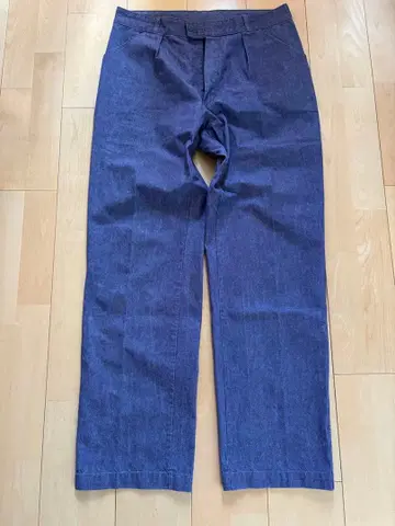 프렌치 네이비 데크 팬츠 빈티지