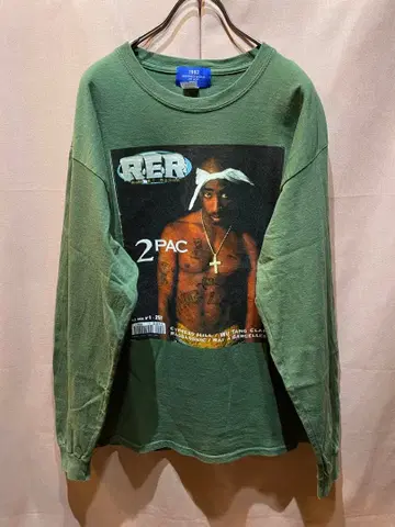 1993 DESIGNED WORLD HIPHOP 2PAC 긴팔 T셔츠