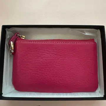 미사용 새상품 소메스 안장 피콜로 슬림 파우치 핑크 PL-08