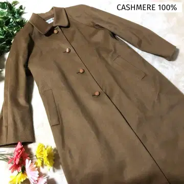 미스 온워드 캐시미어 롱 코트 카멜 브라운 9호 롱 기장