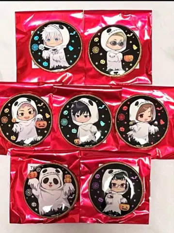 주술회전 말큐브 캔뱃지 할로윈 7개 세트