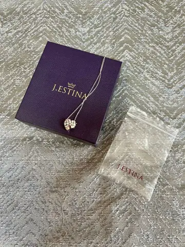 J.ESTINA 하트형 크리스탈 목걸이 미사용 새상품